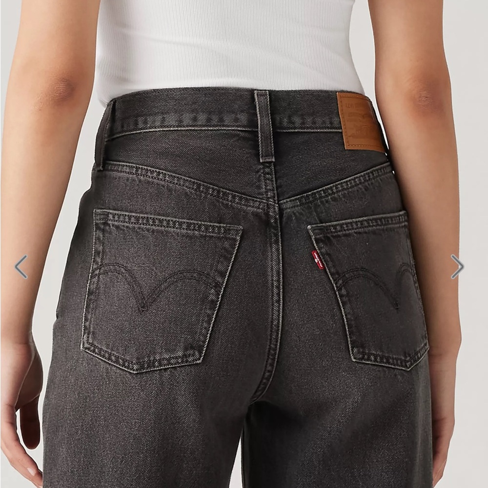 🆕 Levi's Black Ribcage Wide Leg sz 26 x 30